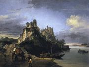 unknow artist A View of the West Side of the Fortress of Chunargarh on the Ganges USA oil painting artist
